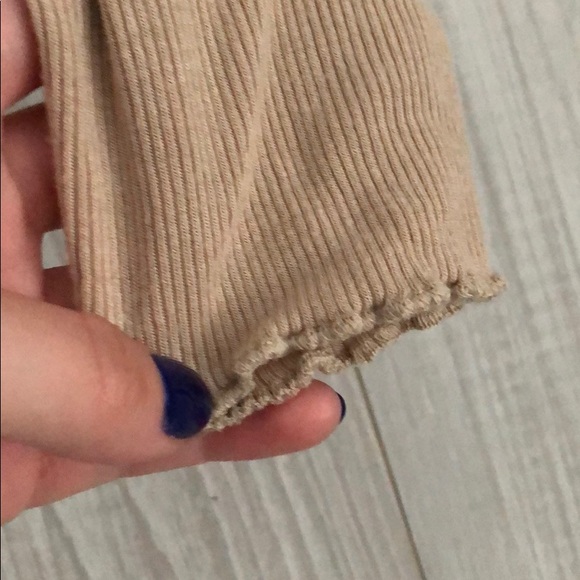 Nude ribbed top - Picture 5 of 6